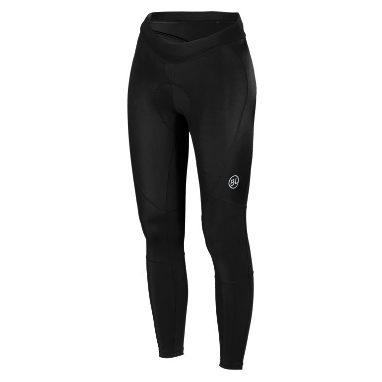 Malla de ciclismo Bicycle Line Freccia para mujer negra con badana Goose by Berenis