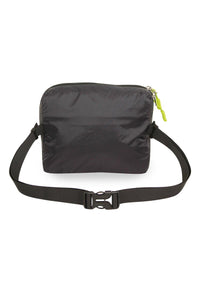 Logotipo Marsupio en mochila cangurera Flash color negro