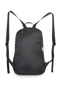 Vista trasera de la mochila cangurera Marsupio Flash negra