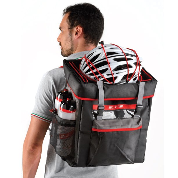 Sistema de sujeción de casco en la mochila Elite Tri Box
