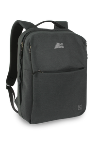 Mochila Marsupio Business negra con gris para trabajo, escuela y viajes