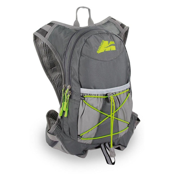 Mochila Marsupio Dafla 25 gris con verde para senderismo, viajes y actividades outdoor