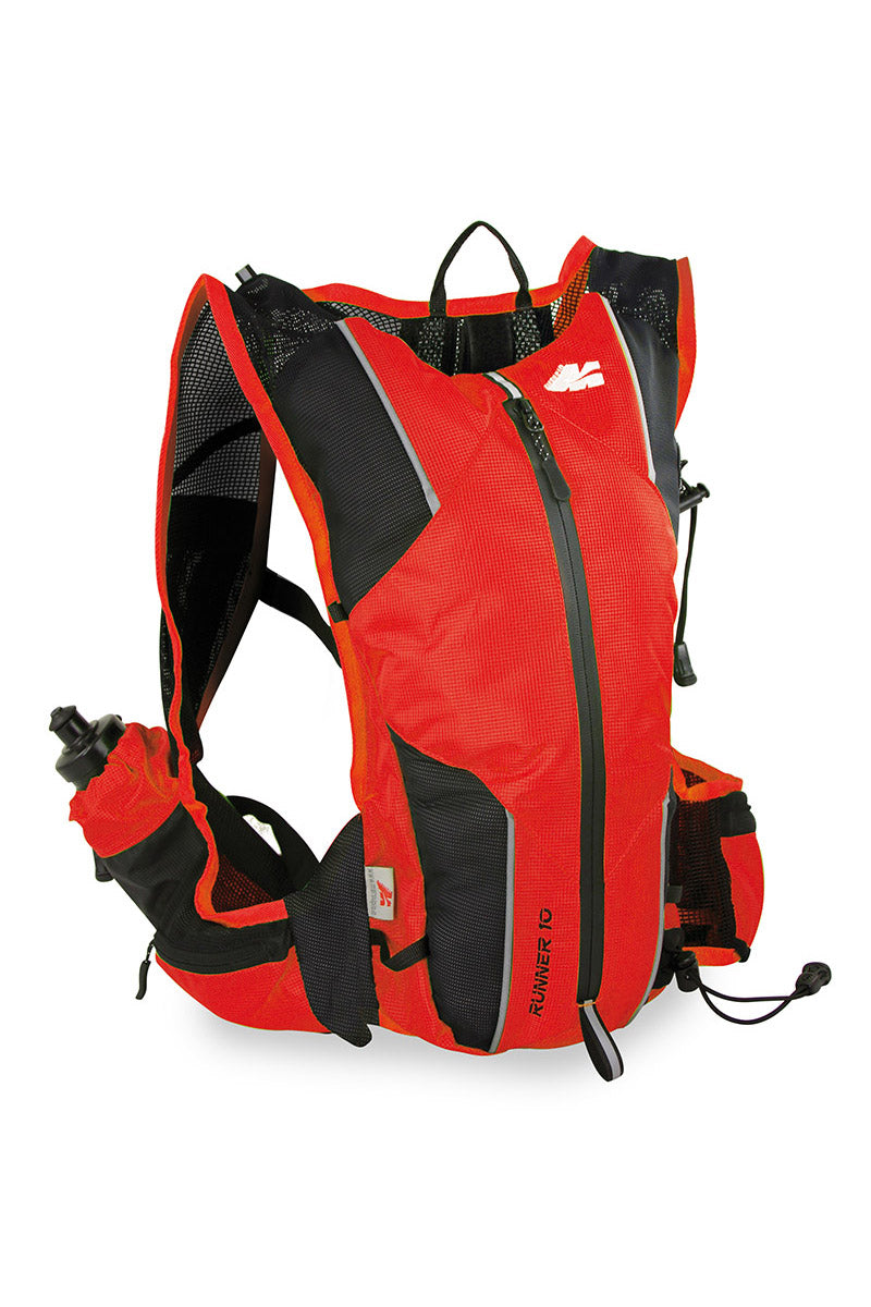 Mochila Marsupio Runner 10 roja para trail running y running con capacidad de 10 litros