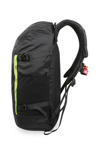 Vista lateral izquierda de la mochila Marsupio Share 28 negra