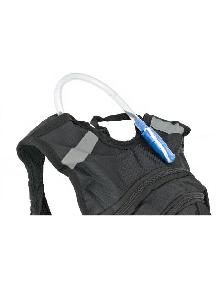 Mochila Marsupio Zaino hidratación negra vista frontal