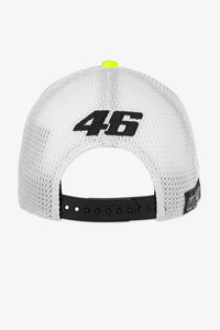Logotipo oficial VR46 y Monster Energy WRT en gorra New Era negra
