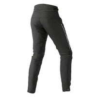 Vista lateral del pantalón para moto Dainese Tempest D-Dry negro con diseño touring
