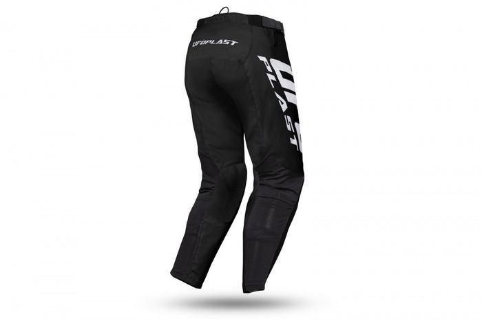 pantalón motocross ufo bamberg negro vista trasera