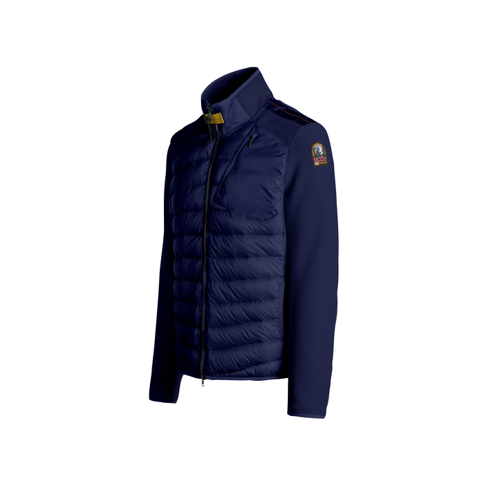 Vista lateral de chamarra Parajumpers Jayden azul navy