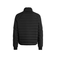 Vista lateral de chamarra técnica Parajumpers Moises negra