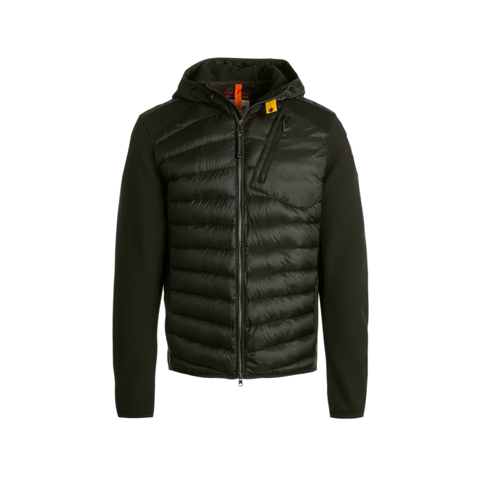 Chaqueta Parajumpers Nolan Hoodie hombre negra vista frontal