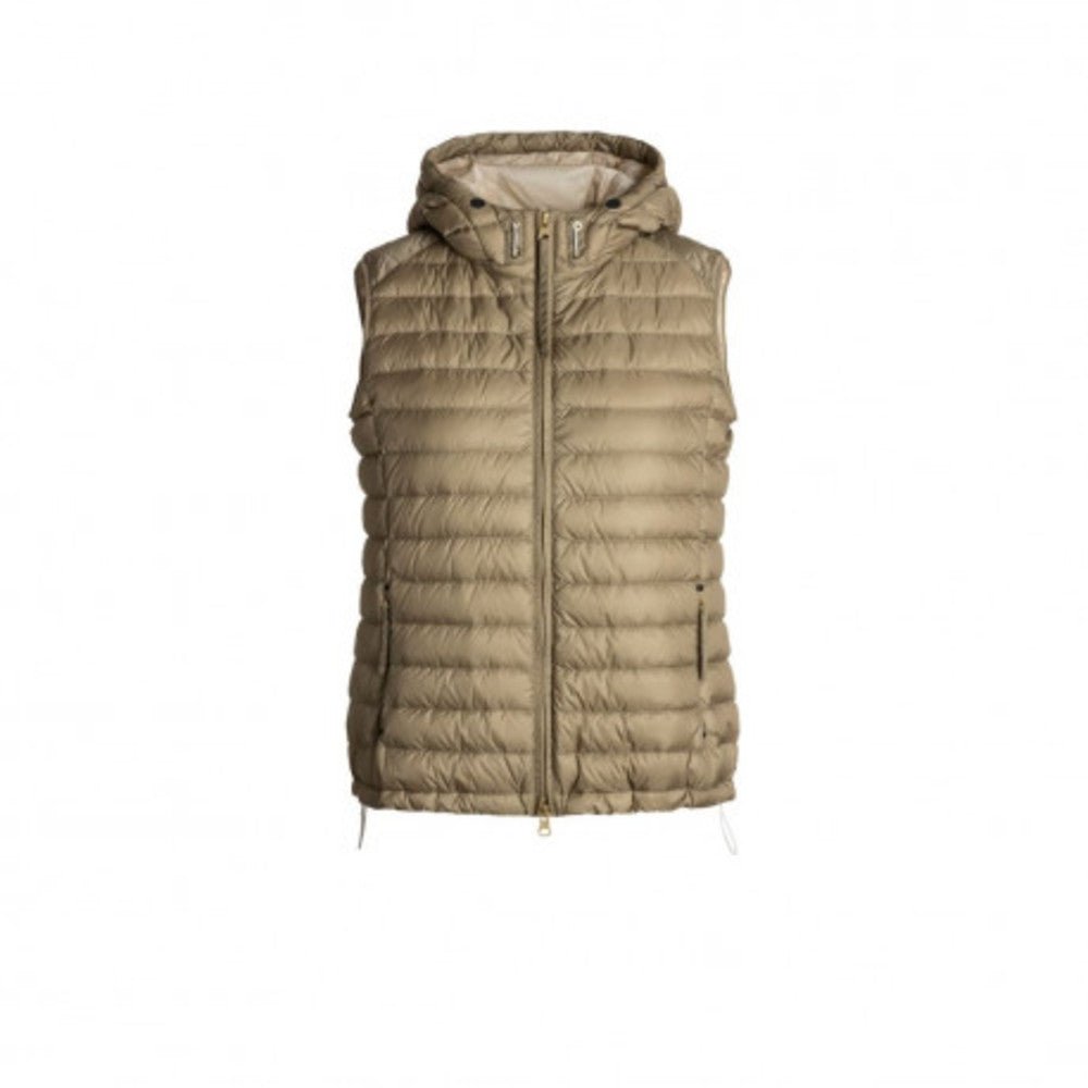 Chaleco Parajumpers Winona mujer color beige vista frontal