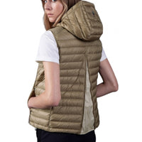Detalle de tejido acolchado en chaleco Parajumpers Winona beige