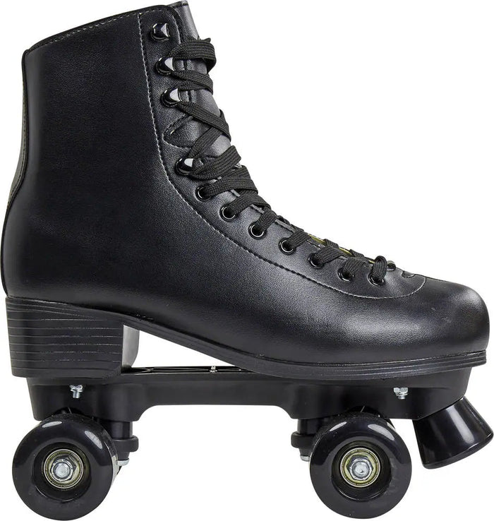 patines quad roces rc1 negros vista lateral izquierda