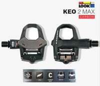 Detalle de la superficie de contacto en acero inoxidable de los pedales Gist Keo 2 Max Carbon