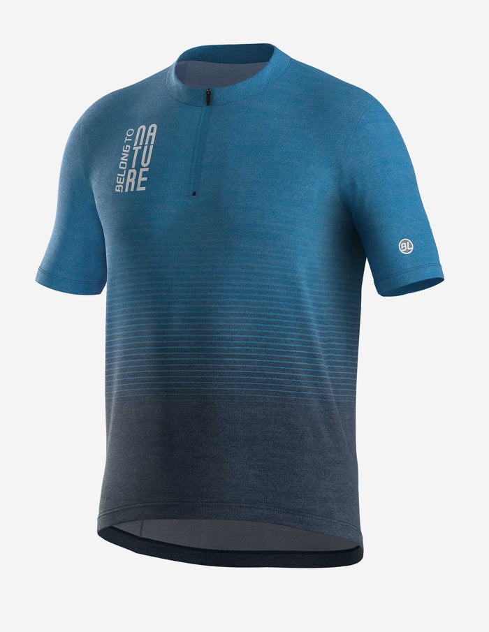 Playera de ciclismo Bicycle Line Cadore azul manga corta
