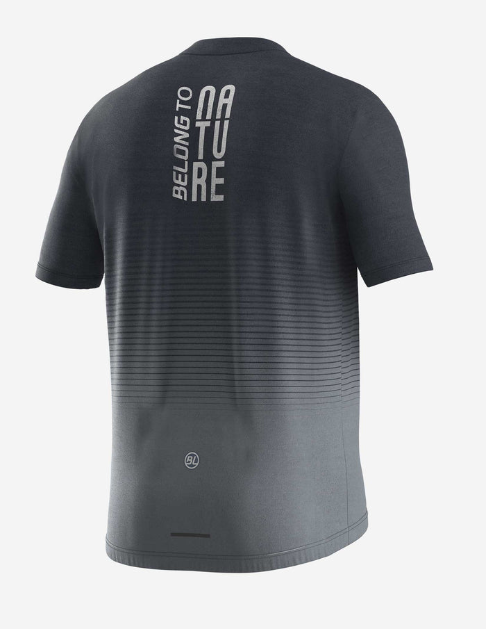 Vista trasera de jersey Bicycle Line Cadore con bolsillo trasero con cierre