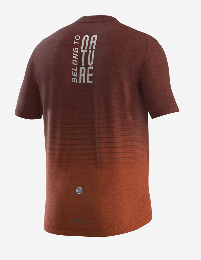 Vista trasera de jersey Bicycle Line Cadore con bolsillos traseros