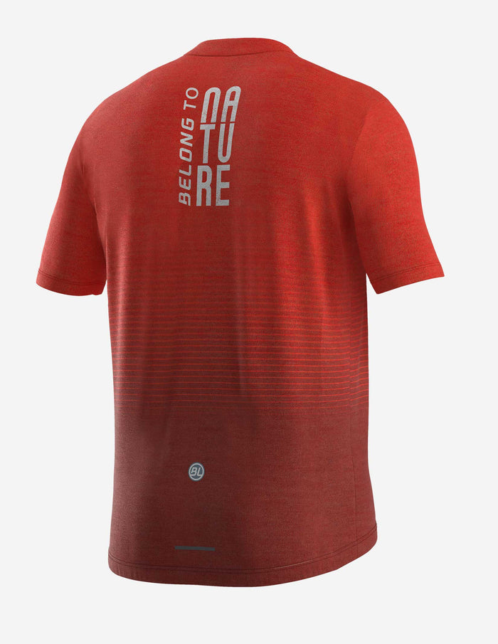 Vista trasera de jersey Bicycle Line Cadore con bolsillos traseros