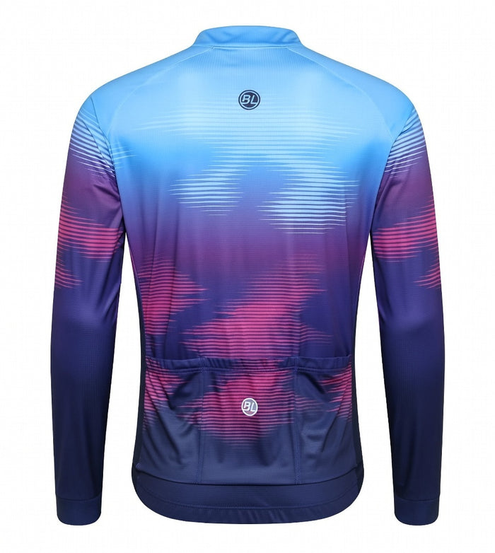 Vista trasera de jersey Bicycle Line Cyclone con bolsillos traseros