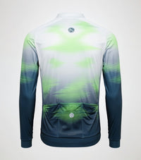 Vista trasera de jersey Bicycle Line Cyclone con bolsillos traseros