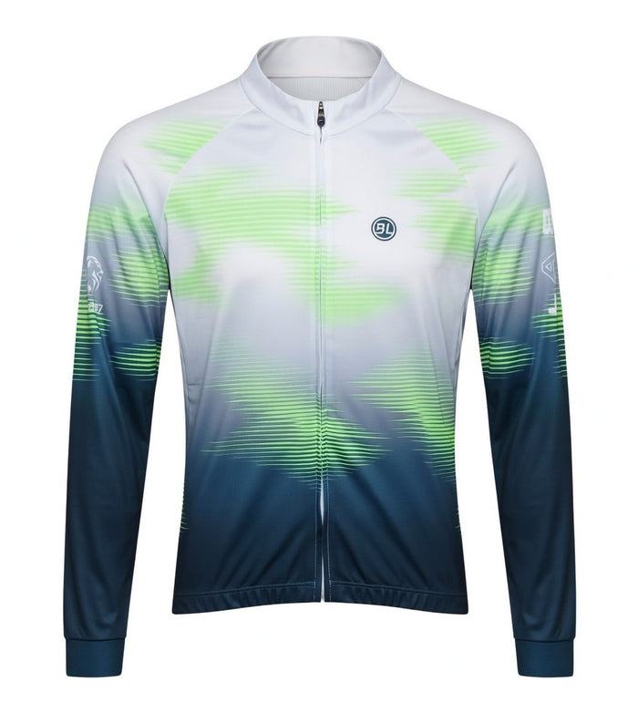Playera de ciclismo Bicycle Line Cyclone verde manga corta