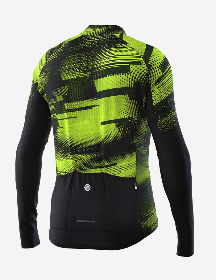 Vista trasera de jersey Bicycle Line Gavia con bolsillos traseros