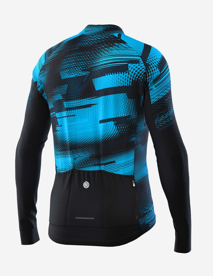 Vista trasera de jersey Bicycle Line Gavia con bolsillos traseros