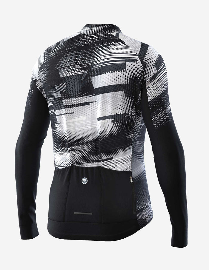 Vista trasera de jersey Bicycle Line Gavia con bolsillos traseros