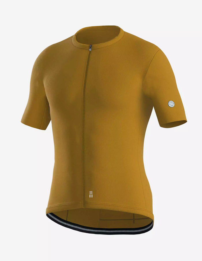 Playera de ciclismo Bicycle Line Ghiaia S3 hombre color mostaza manga corta