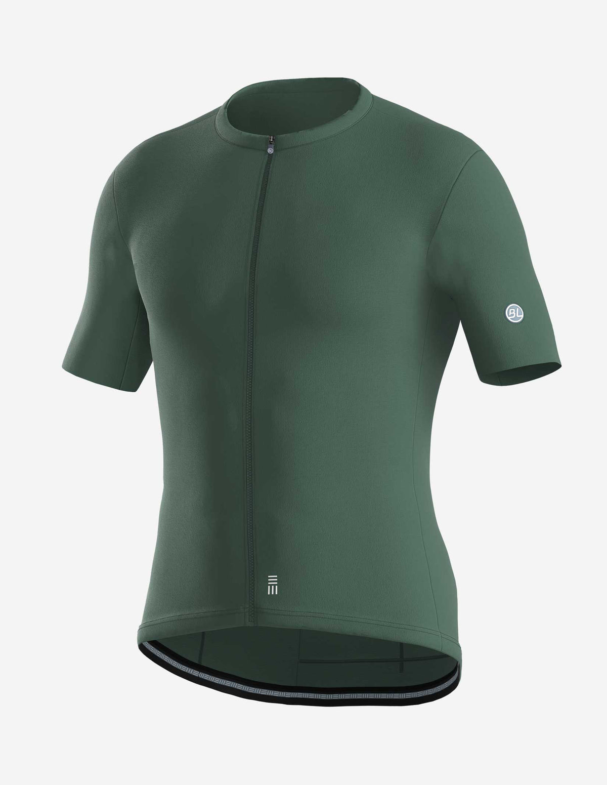 Playera de ciclismo Bicycle Line Ghiaia S3 hombre verde bamboo manga corta