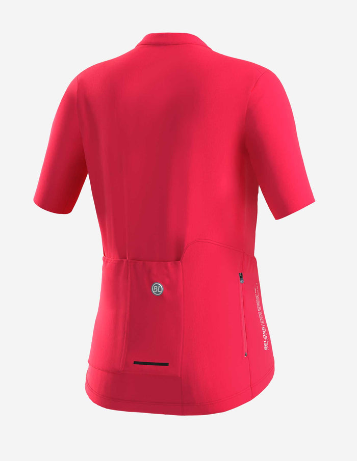Vista trasera de jersey Bicycle Line Ghiaia S3 para mujer con bolsillos traseros