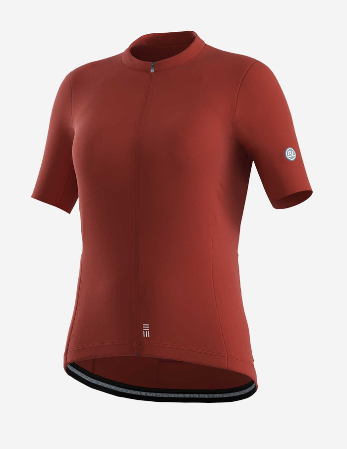 Playera de ciclismo Bicycle Line Ghiaia S3 para mujer color Mattone manga corta