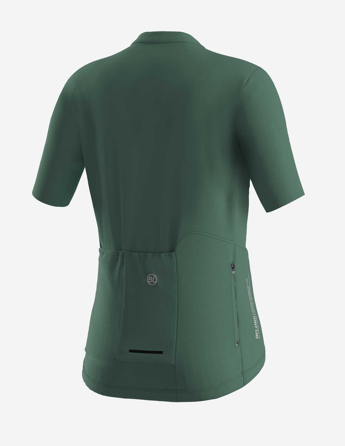 Vista trasera de jersey Bicycle Line Ghiaia S3 para mujer con bolsillos traseros