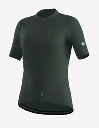 Playera de ciclismo Bicycle Line Ghiaia S3 para mujer verde bosque manga corta