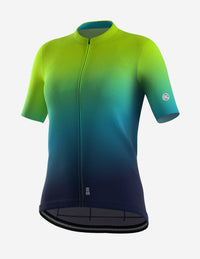 Playera de ciclismo Bicycle Line Padola para mujer azul marino manga corta