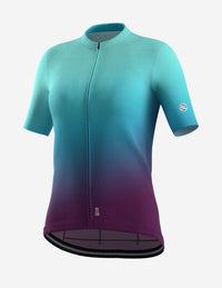 Playera de ciclismo Bicycle Line Padola para mujer rosa coral manga corta