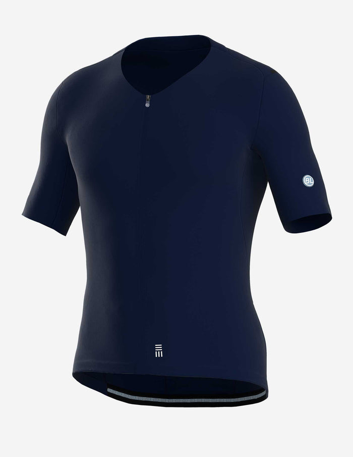 Playera de ciclismo Bicycle Line Popolarissima S3 azul para mujer manga corta