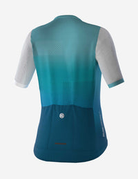 Vista trasera de jersey Bicycle Line Pordoi S3 para mujer con bolsillos traseros