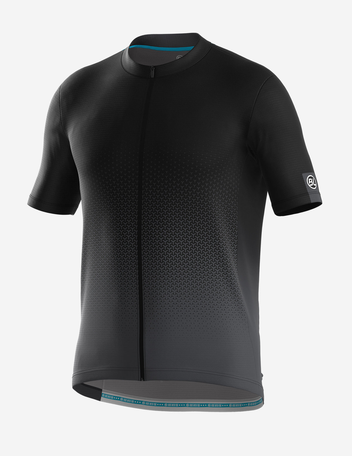 Playera de ciclismo Bicycle Line Rayon S2 negra manga corta