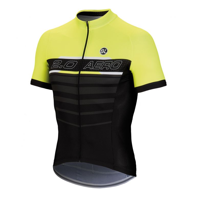 Playera de Ciclismo Bicycle Line Aero 2.0 Amarillo Fluorescente para Ruta