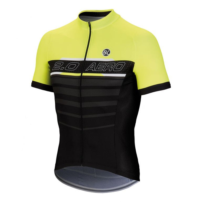 Playera de Ciclismo Bicycle Line Aero 2.0 Amarillo Fluorescente para Ruta