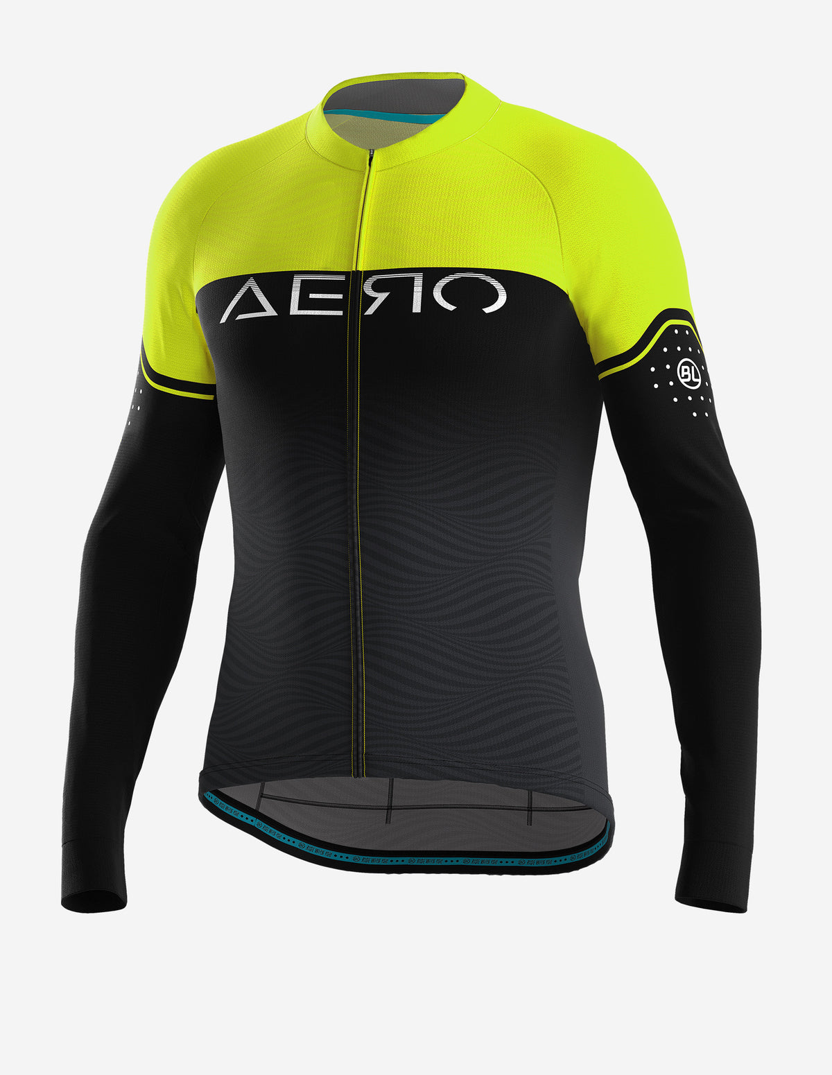 Playera de Ciclismo Bicycle Line Aero S2 Amarilla de Manga Larga para Ruta