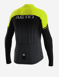 Vista trasera de la Playera de Ciclismo Bicycle Line Aero S2 Amarilla