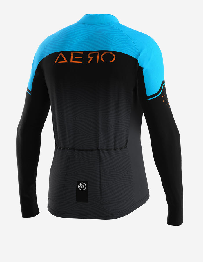 Vista trasera de la Playera de Ciclismo Bicycle Line Aero S2 Azul