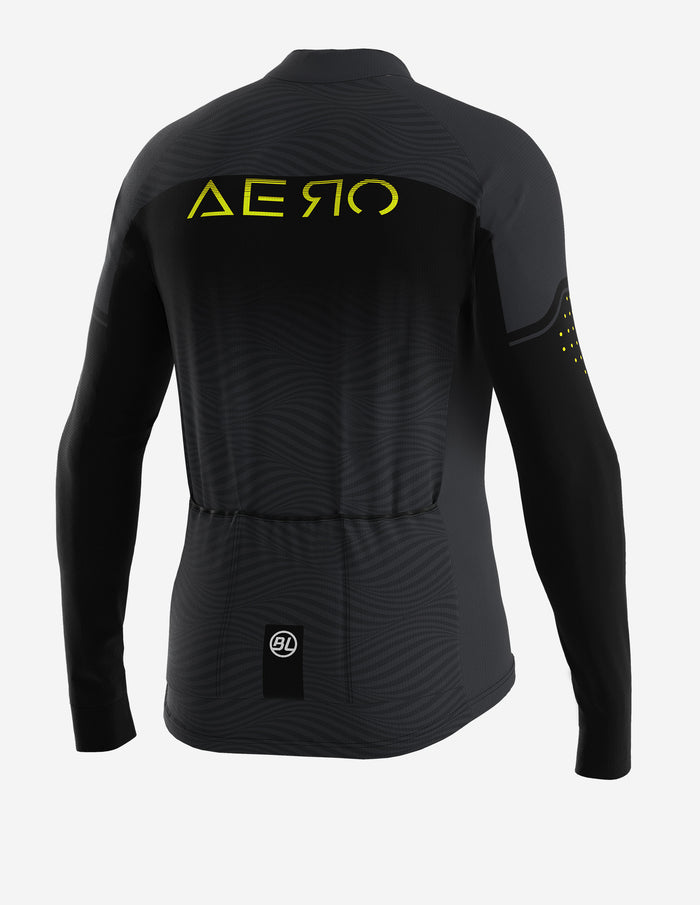 Vista trasera de la Playera de Ciclismo Bicycle Line Aero S2 Negra