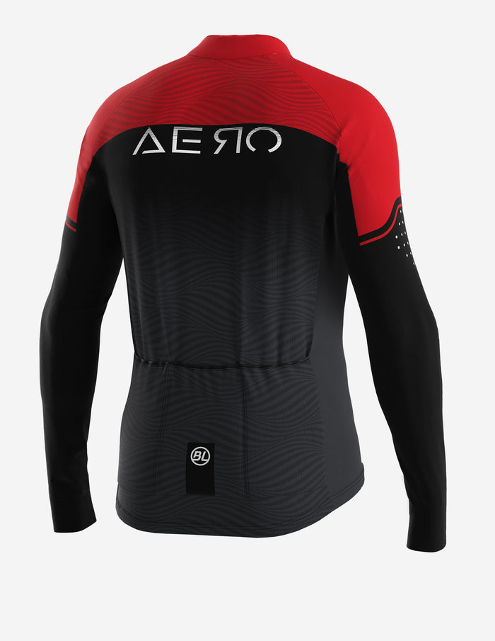 Vista trasera de la Playera de Ciclismo Bicycle Line Aero S2 Roja