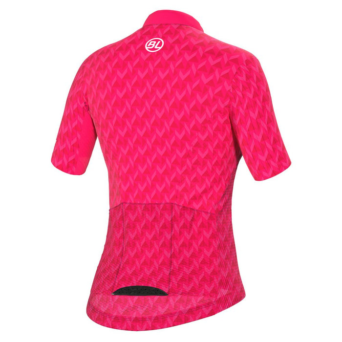 Vista trasera de la Playera de Ciclismo Bicycle Line Gast 1 para Mujer Rosa