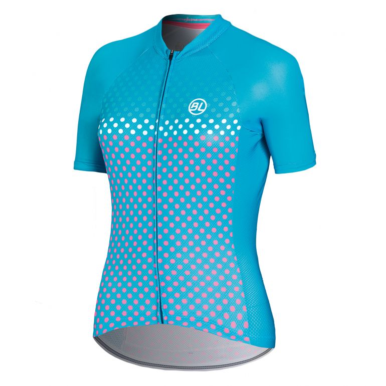 Playera de Ciclismo Bicycle Line Iconica para Mujer Azul Transpirable