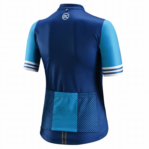 Vista trasera de la Playera Bicycle Line Mitica para Mujer Azul